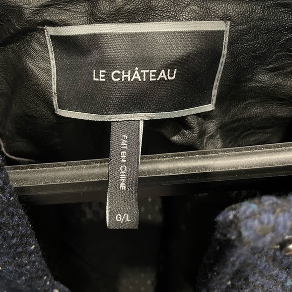 Le Chateau // Wool & Leather Bomber Jacket - Picture 4 of 6